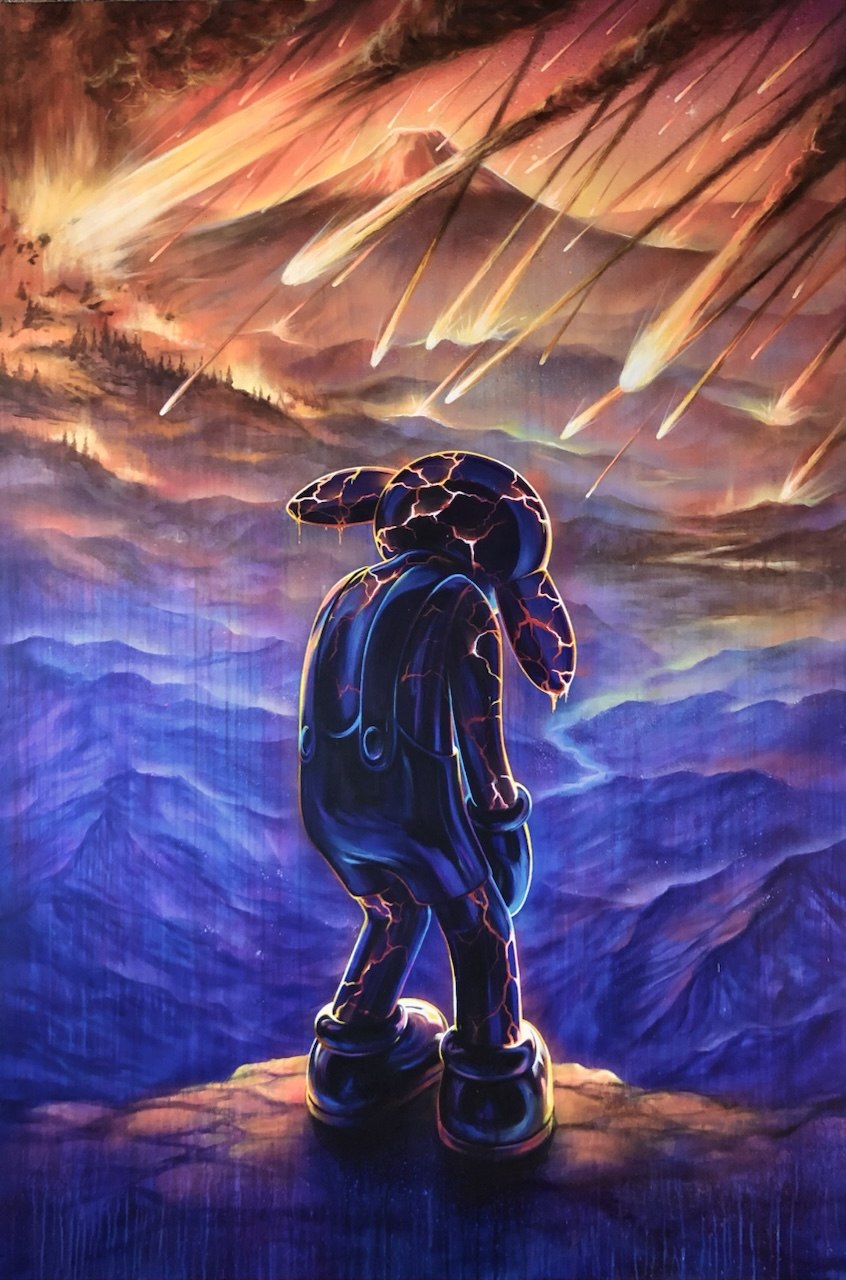 Companion, volcano — Oil on canvas